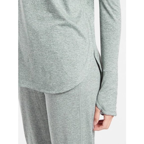 Athleta Uptempo Hoodie Sweatshirt Yoga Top In Metropolis Grey - Picture 4 of 13